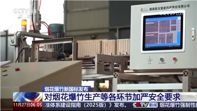 《烟花爆竹 安全与质量》国家标准发布